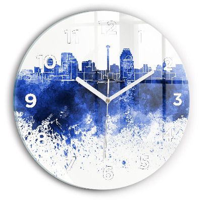 Horloge ronde Aquarelle de San Antonio