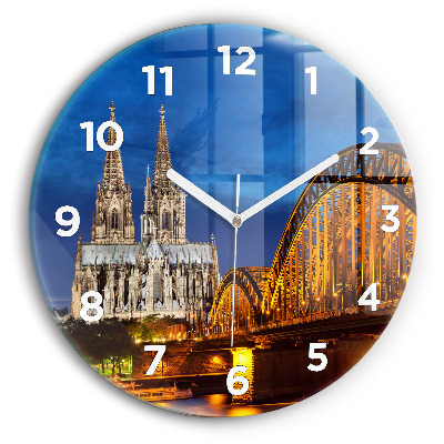 Horloge ronde murale Pont en Allemagne