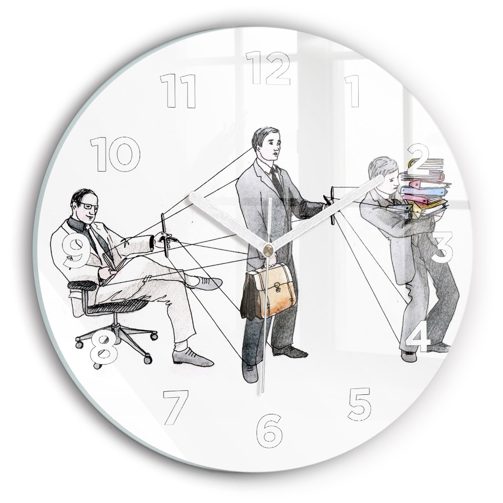 Horloge ronde Personnages en marionnettes
