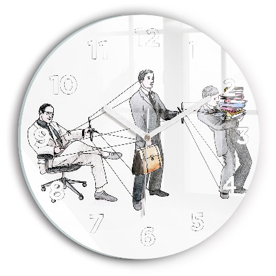 Horloge ronde Personnages en marionnettes