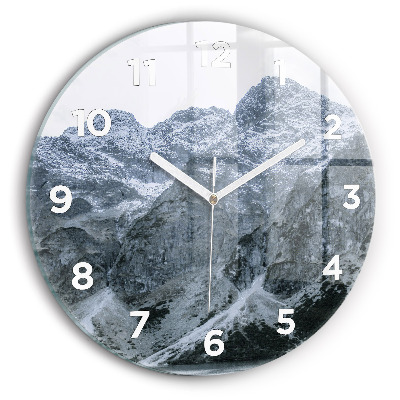 Horloge ronde en verre Morskie Oko dans les Tatras