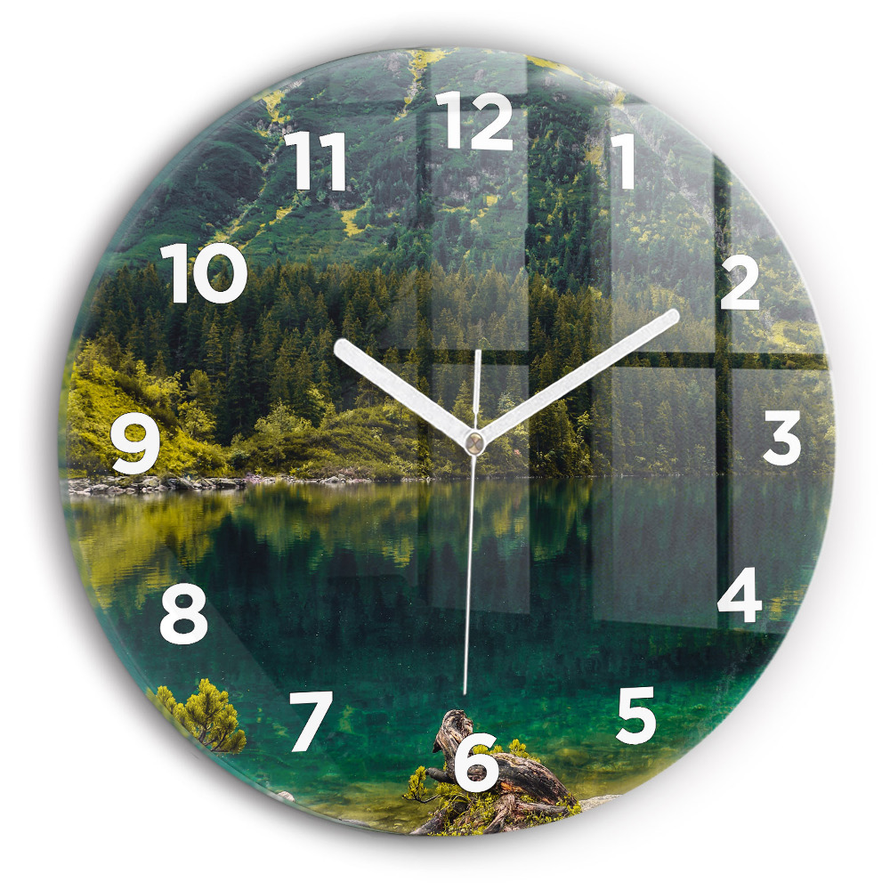Horloge ronde murale Morskie Oko dans les Tatras