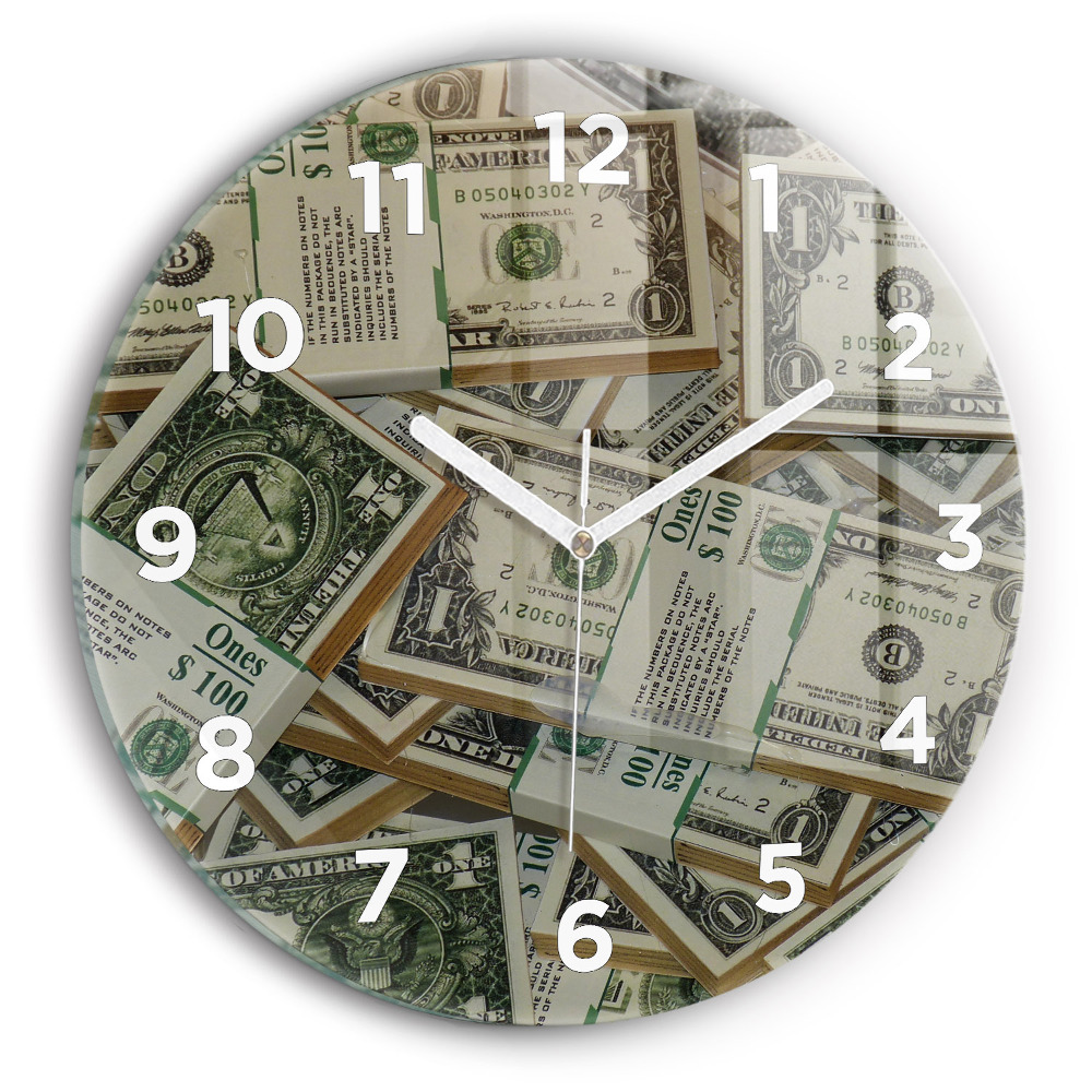 Horloge ronde Dollars américains