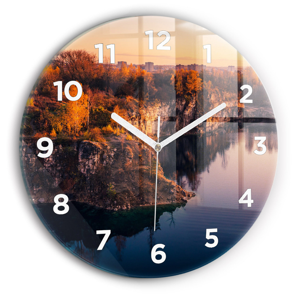 Horloge ronde murale Lac de Cracovie Zakrzówek