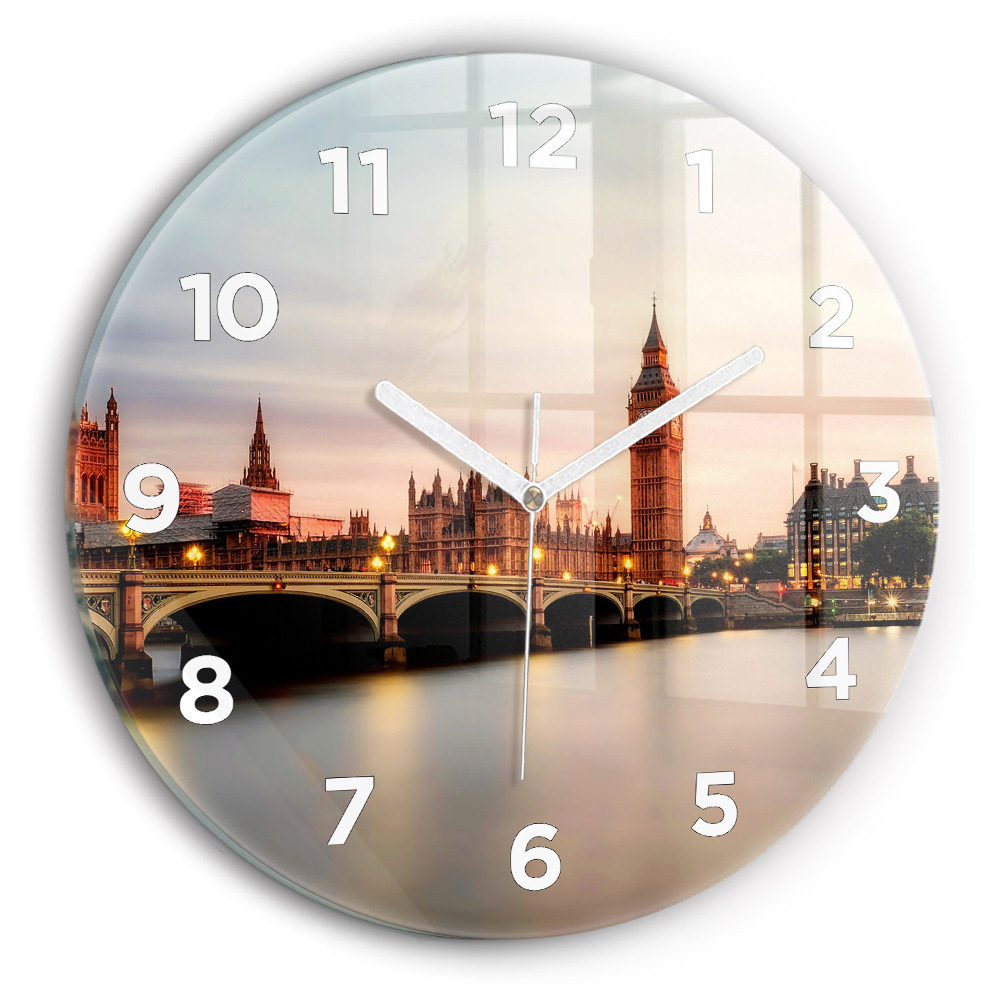 Horloge ronde Big Ben London skyline