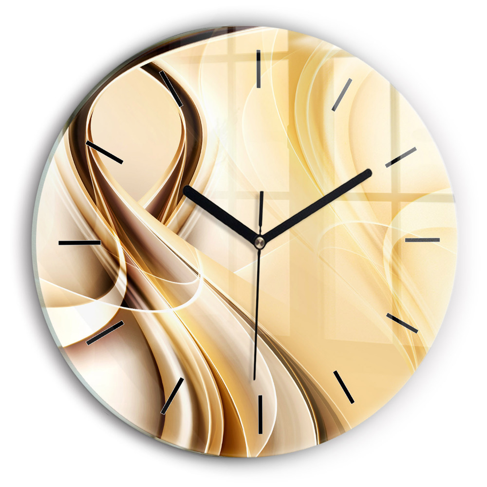 Vagues abstraites Horloge ronde