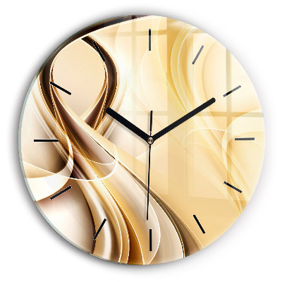 Vagues abstraites Horloge ronde