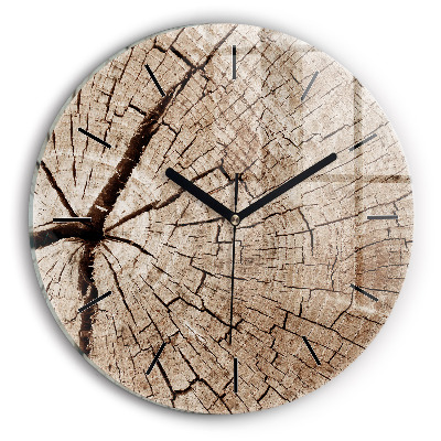 Vieux tronc d'arbre Pendule murale ronde