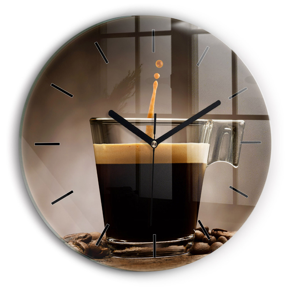 Tasse de café Horloge ronde