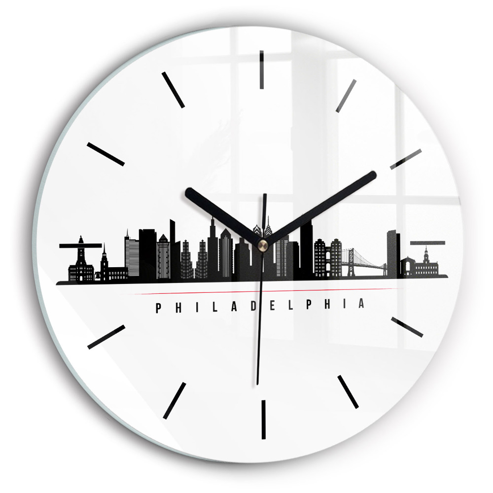 Illustration Philadelphie Horloge ronde