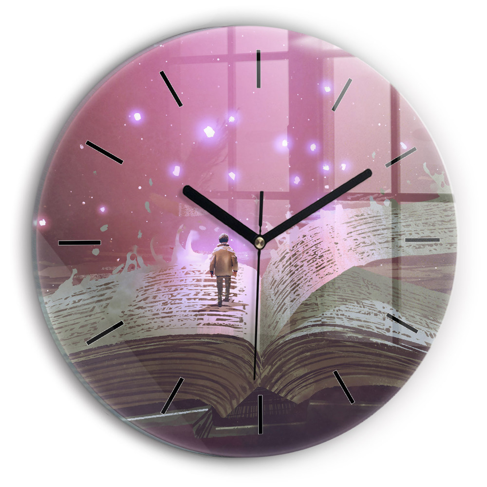 Abstraction livresque Horloge ronde