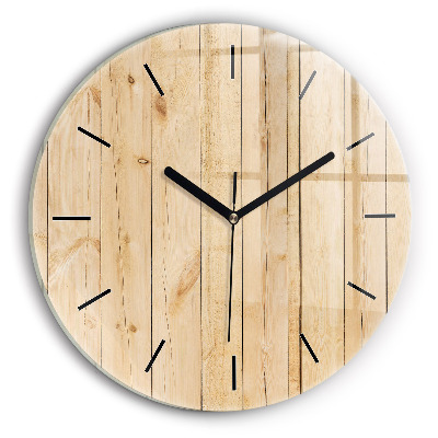 Planches de bois Pendule murale ronde