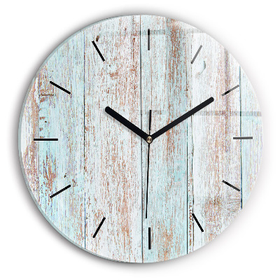 Bois pastel Horloge ronde