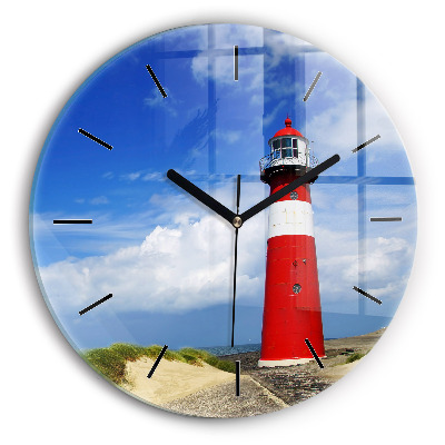 Phare Horloge ronde murale