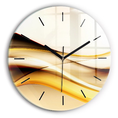 Vague abstraite Horloge ronde murale