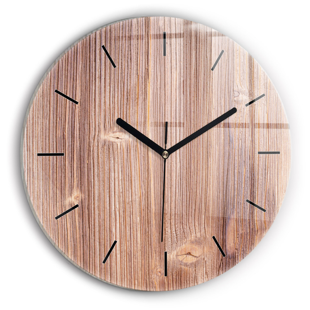 Paprika Horloge ronde en verre