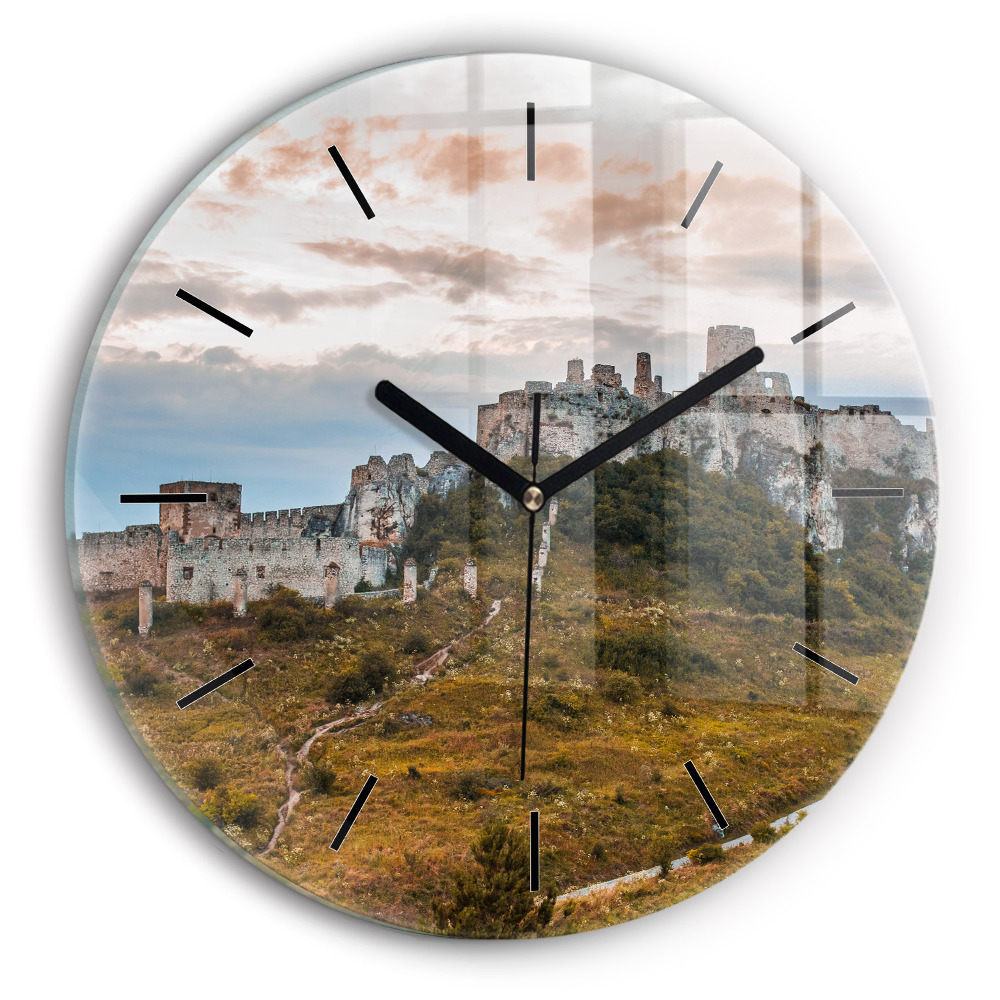 Château de Spiš en Slovaquie Horloge ronde murale