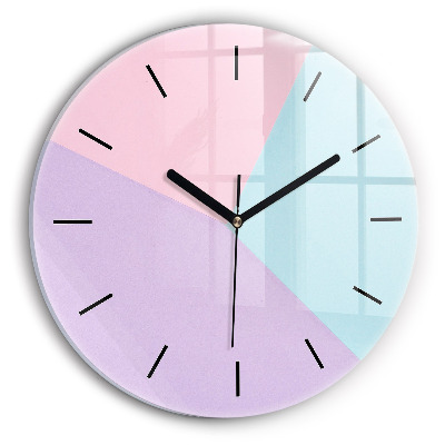 Motif pastel Pendule murale ronde