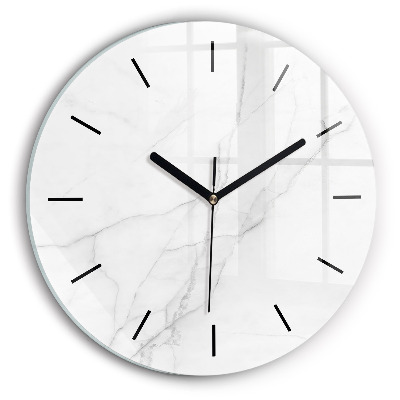 Marbre décoratif Horloge ronde en verre