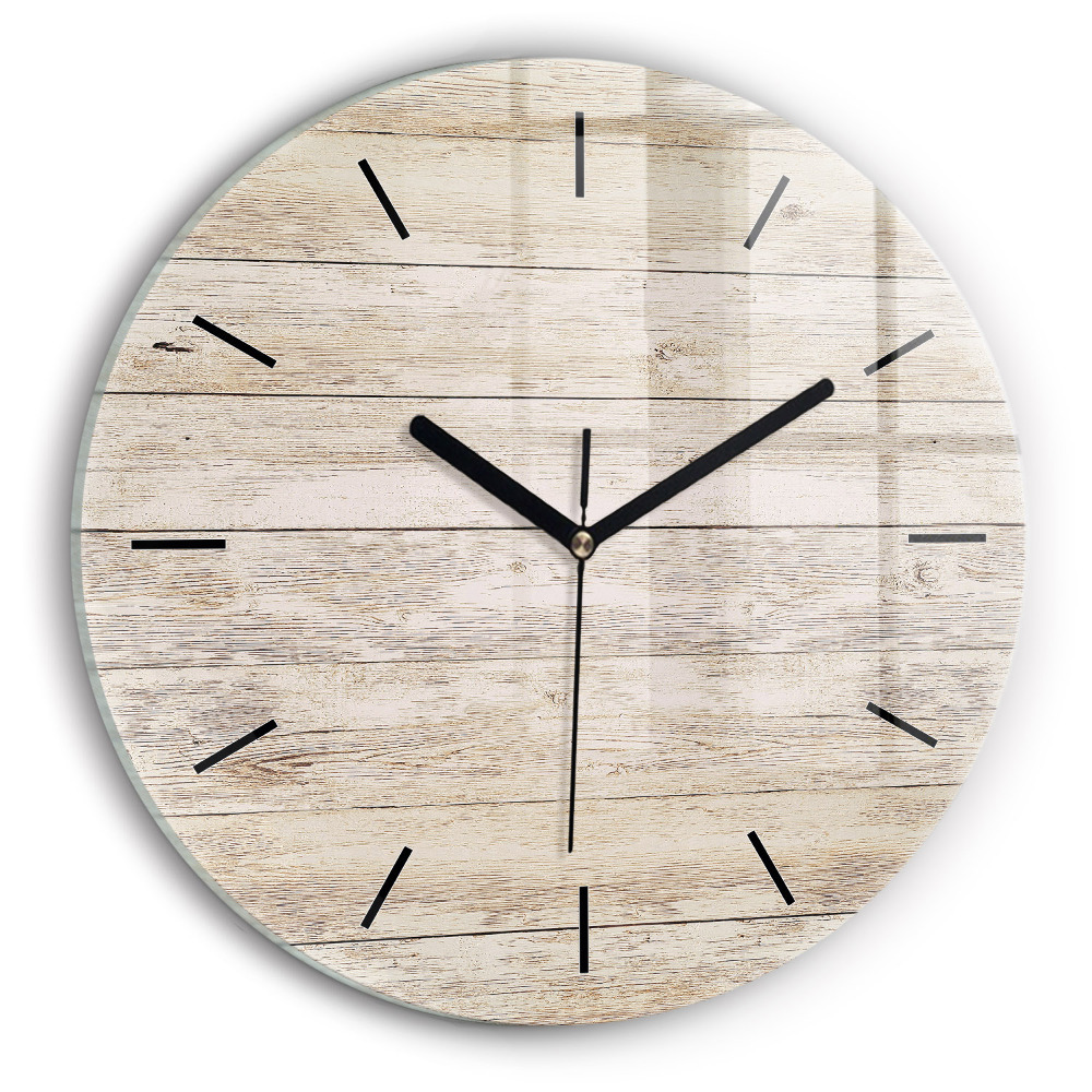 Panneaux en bois Horloge ronde