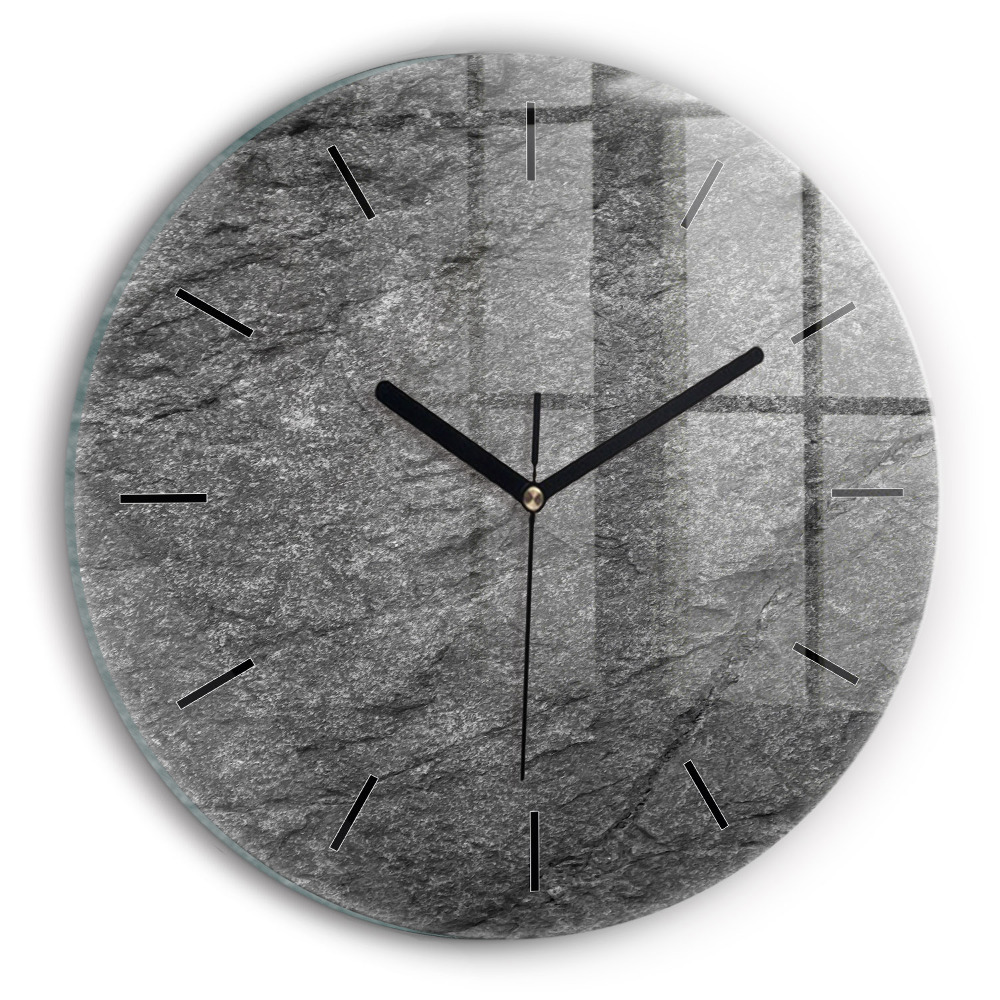 Roche volcanique Horloge ronde murale