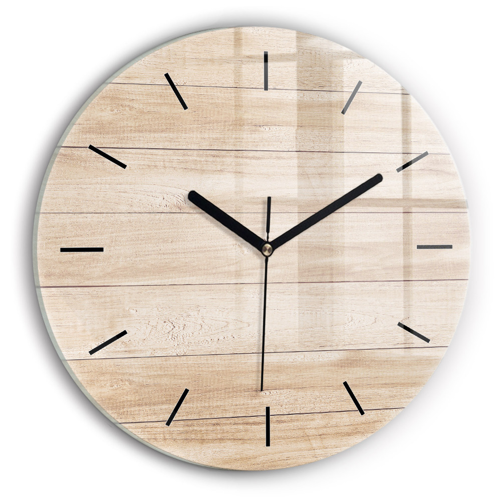 Texture en bois Horloge ronde