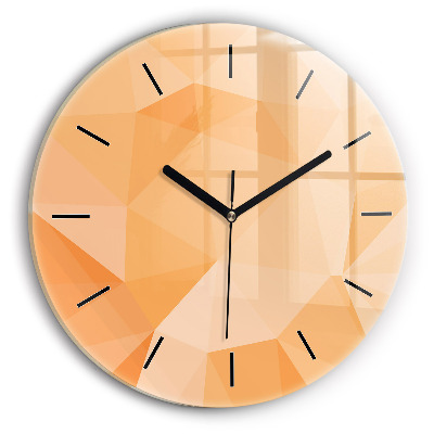 Triangles abstraits Horloge ronde murale