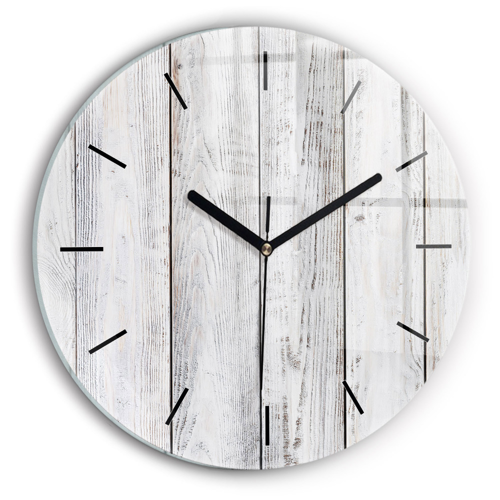 Planches peintes Horloge ronde en verre