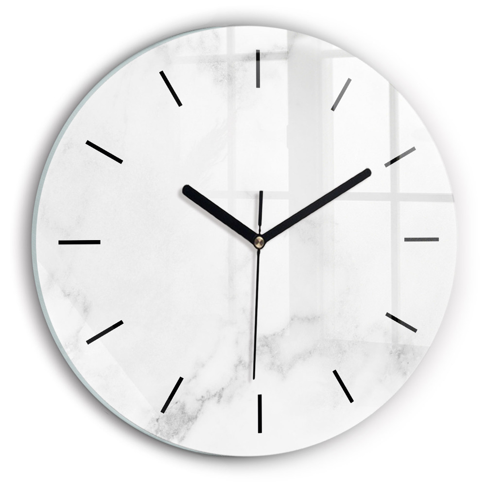 Marbre élégant Horloge ronde