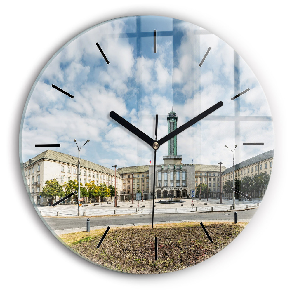 Panorama d'Ostrava Horloge ronde murale