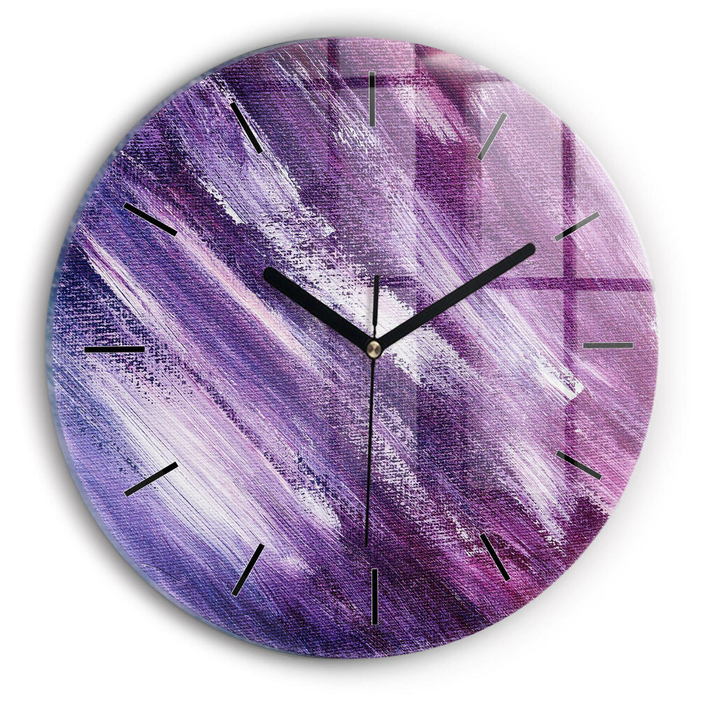 Texture de peinture acrylique Horloge ronde