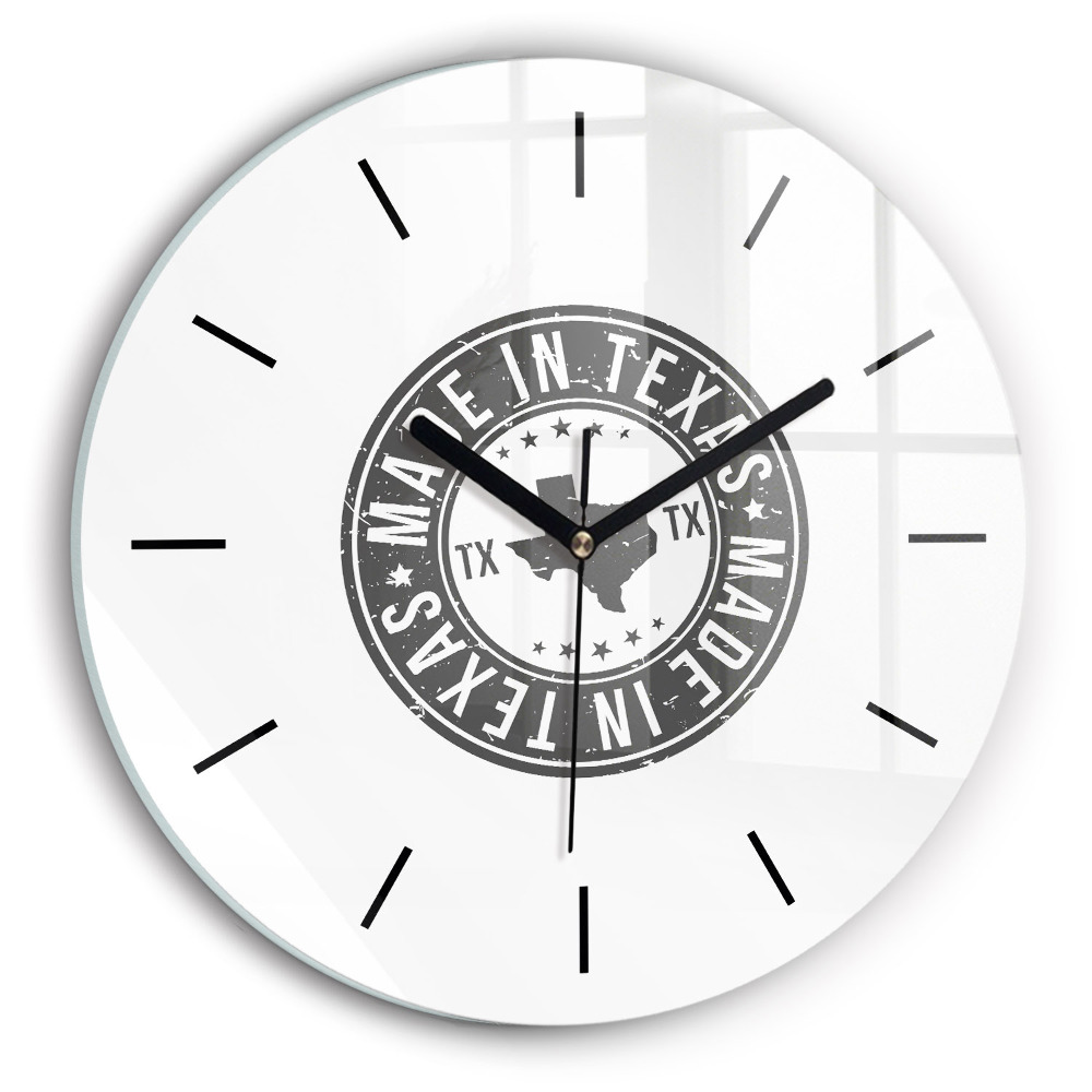 Timbre du Texas Pendule murale ronde
