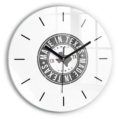 Timbre du Texas Pendule murale ronde