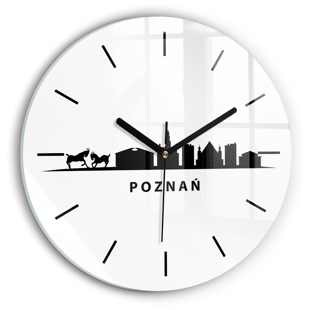 Graphique de la ligne d'horizon de Poznan Horloge ronde