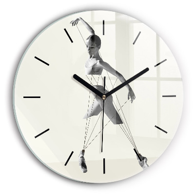 Danseuse abstraite Pendule murale ronde