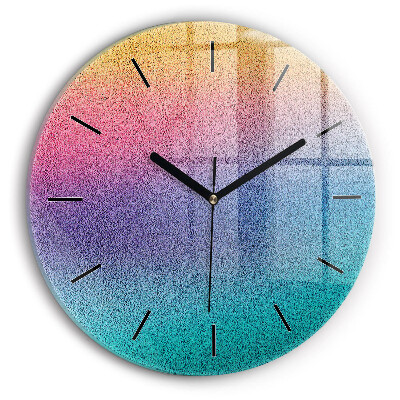 Motif dégradé Pendule murale ronde