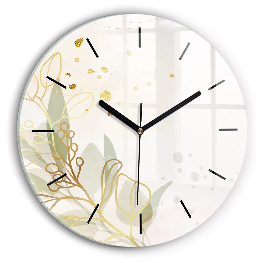 Abstrait pastel Horloge ronde murale