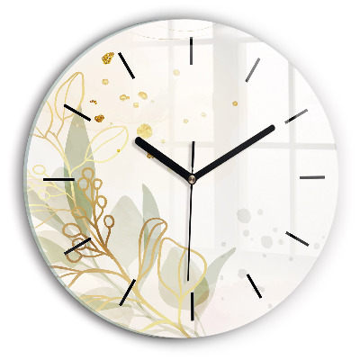 Abstrait pastel Horloge ronde murale