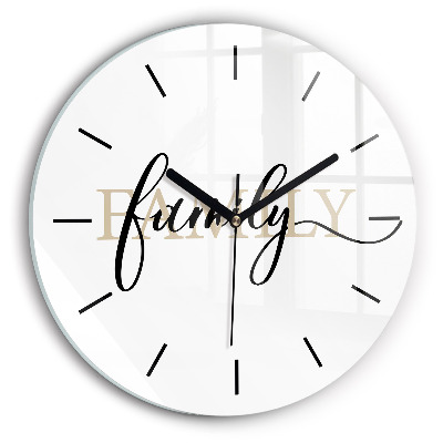 Inscription familiale Horloge ronde