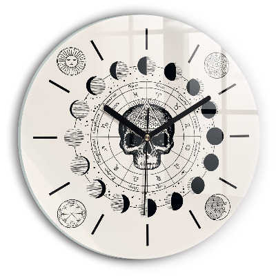 Phases de la lune Pendule murale ronde