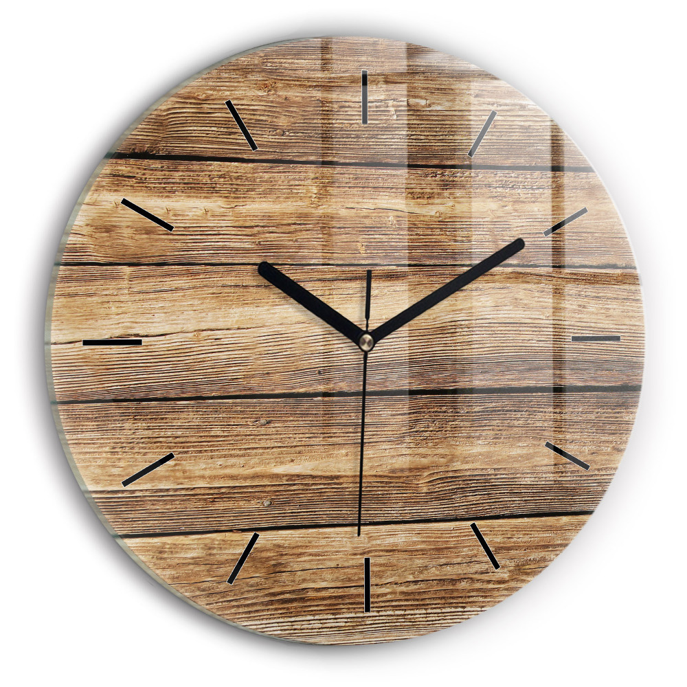 Planches en bois Horloge ronde