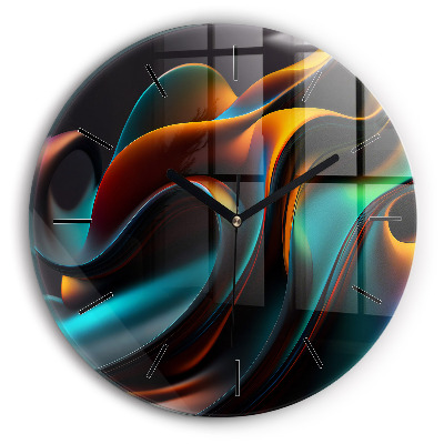 Vague futuriste Horloge ronde murale