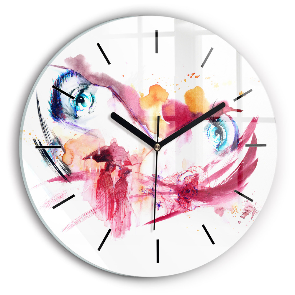 Couple romantique Horloge ronde