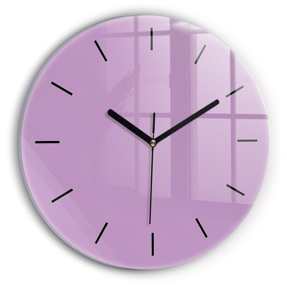 Lilas Horloge ronde murale