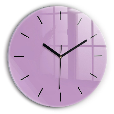 Lilas Horloge ronde murale