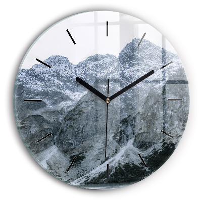 Morskie Oko dans les Tatras Horloge ronde en verre