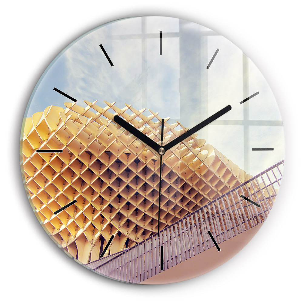 Point de vue à Séville Horloge ronde murale