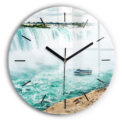 Bateau et Niagara Horloge ronde
