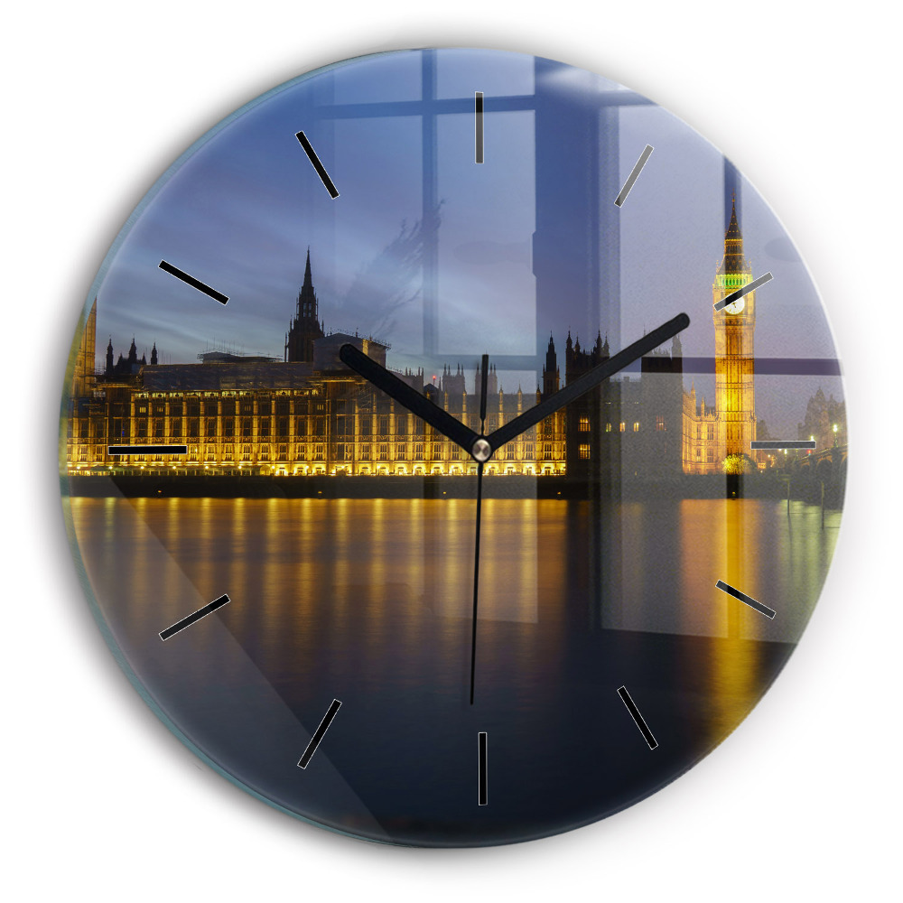 Palais Winchester à Londres Horloge ronde en verre