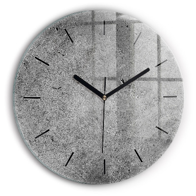 Mur industriel Horloge ronde en verre